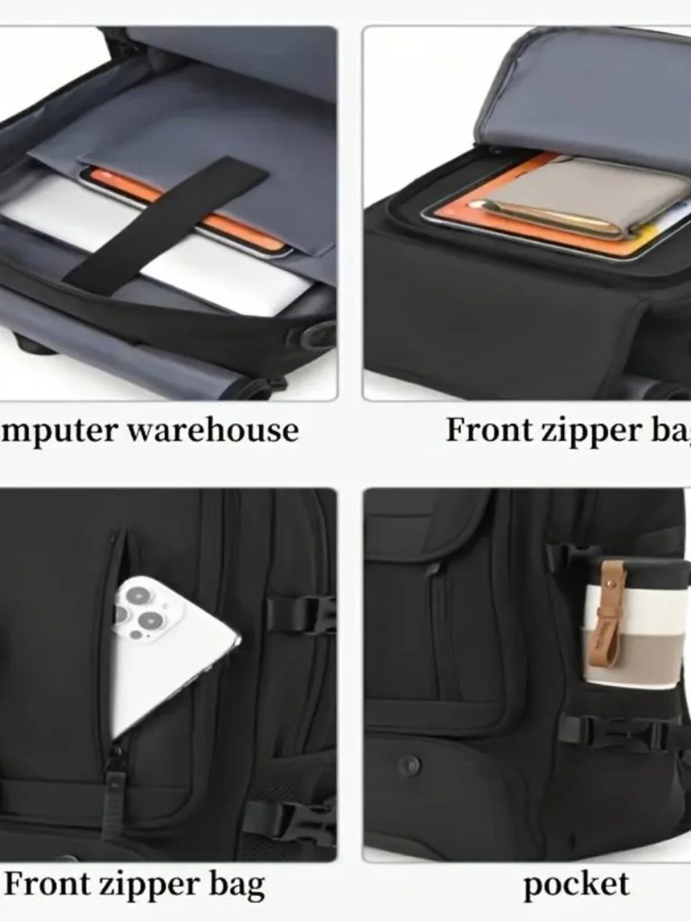 Multi-functional Large Capacity Backpack Durable Oxford Fabric with Laptop Case